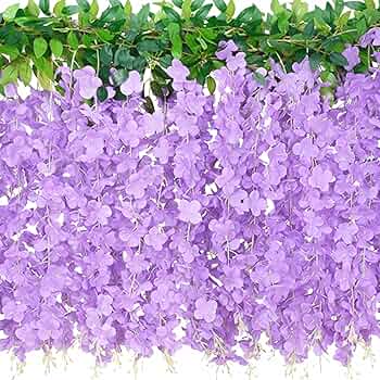 藤の造花 シルク 藤の花　リース 長さ39.4インチ パーティー ステージ 再販 】藤の花リース 父の日ギフト 38×40cm 造花 CT触媒加工