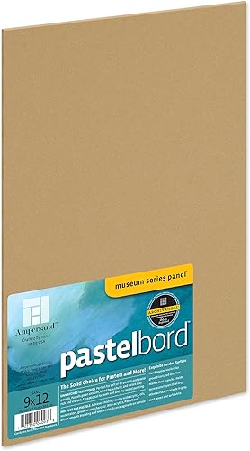 Miniatura 28 de Ampersand Art Supply Panel de pintura pastel: Serie Museo Pastelbord, blanco, perfil plano de 1/8 pulgadas, 9x12
