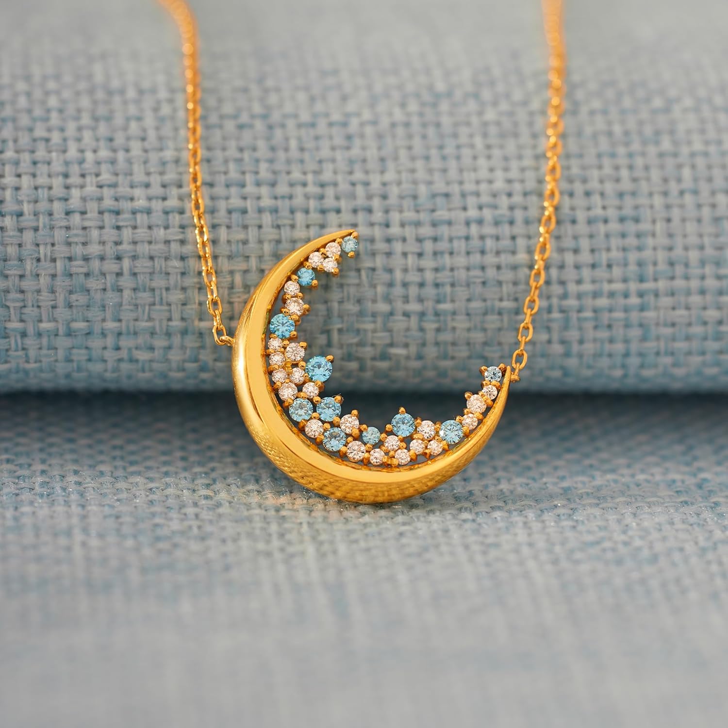 STORYJEWELLERY Sister Christmas Gifts, Sister Necklace, Sisters Gifts from Sisters, Sterling Silver Moon Necklace, Sisterhood Jewelry, Xmas Presents - Image 4