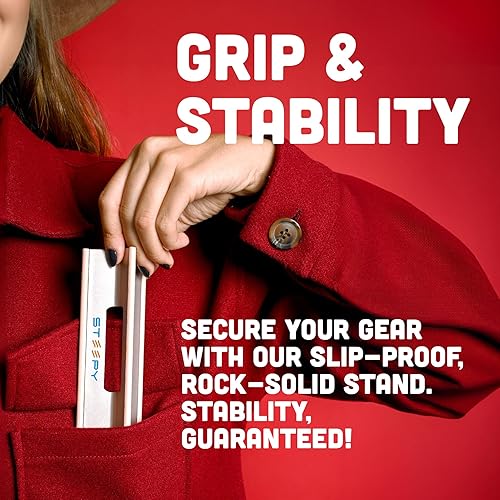 Miniatura 5 de Steepy Soporte portátil para computadora portátil para escritorio, altura ajustable y soporte portátil para laptop, soporte ergonómico para