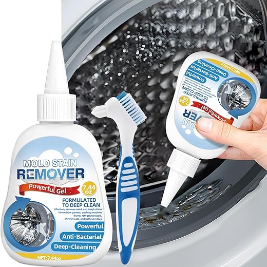 AstraVox Home Remover Gel, Washing Machine Cleaner for Washing Machine Seal, Front Load Washer, Refrigerator Strips, Tile, Home Kitchen Sinks, Toilet, Bathroom (7.44oz)