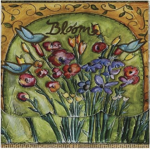 C.R. Gibson Mini bloc-notes magnétique, Bloom (CMNP-10145)