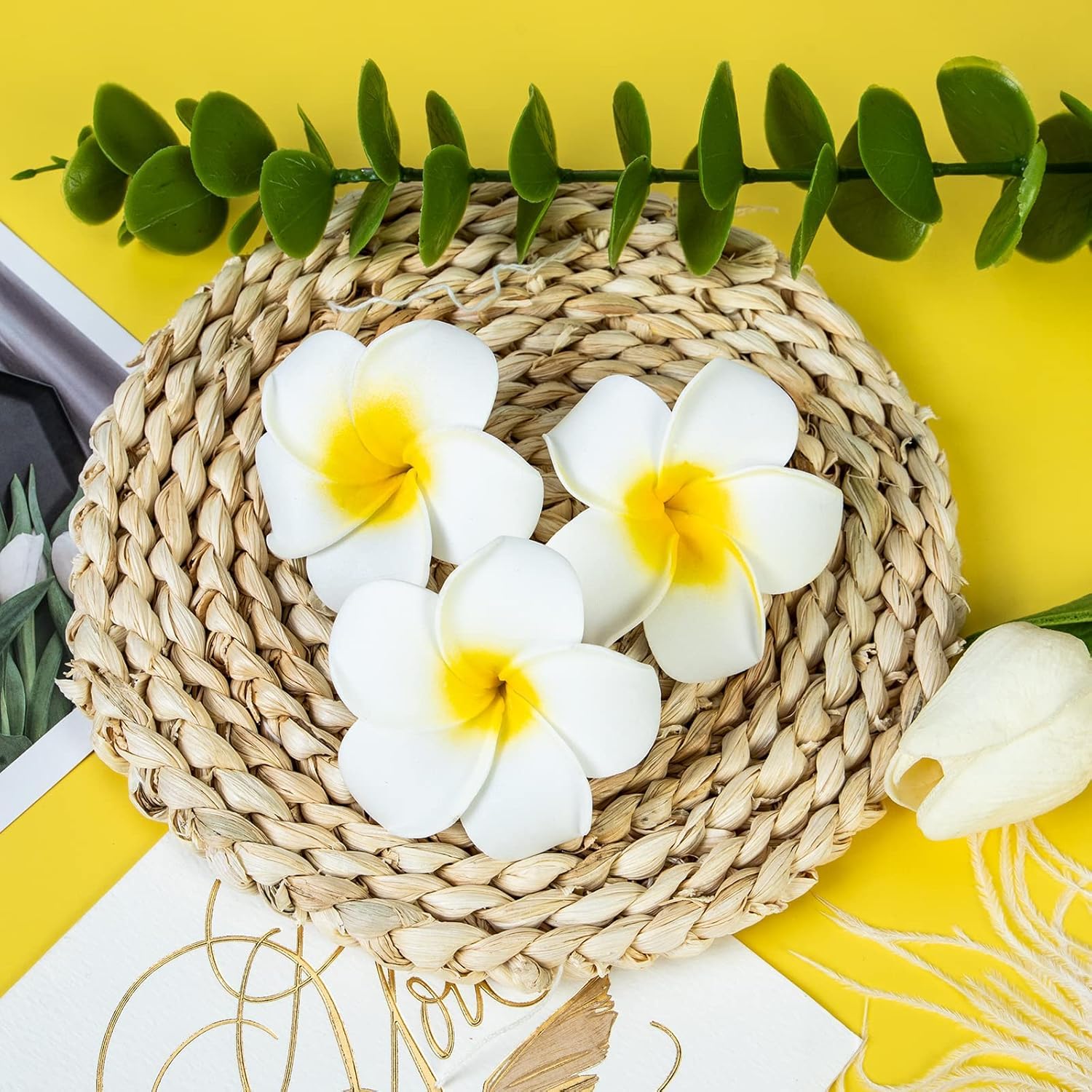 Hawaiian Flower Hair Clips for Women, Multi-Color Tropical Hair Accessories