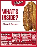 Vista 2 de Nueces pecanas glaseadas y confitadas de Fisher Chef's Naturals, 24 oz (Paquete de 1), Nueces pecanas gigantes confitadas, perfectas para regalar