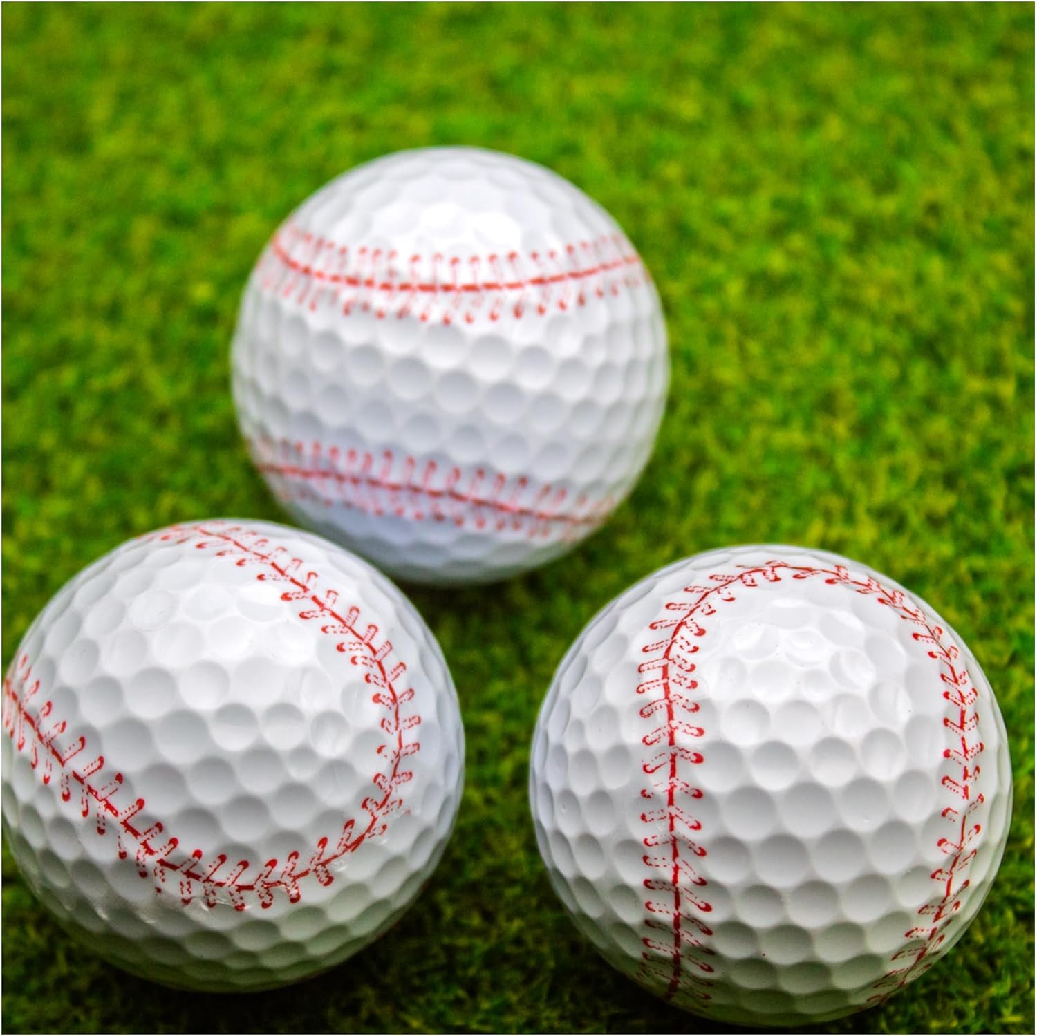 GBM Baseball Novelty Golf Balls – Baseball Golf Balls Design for Players, Coaches, Sports Fans, Tournaments, League Play and Golfers Gifts, 12 Pack