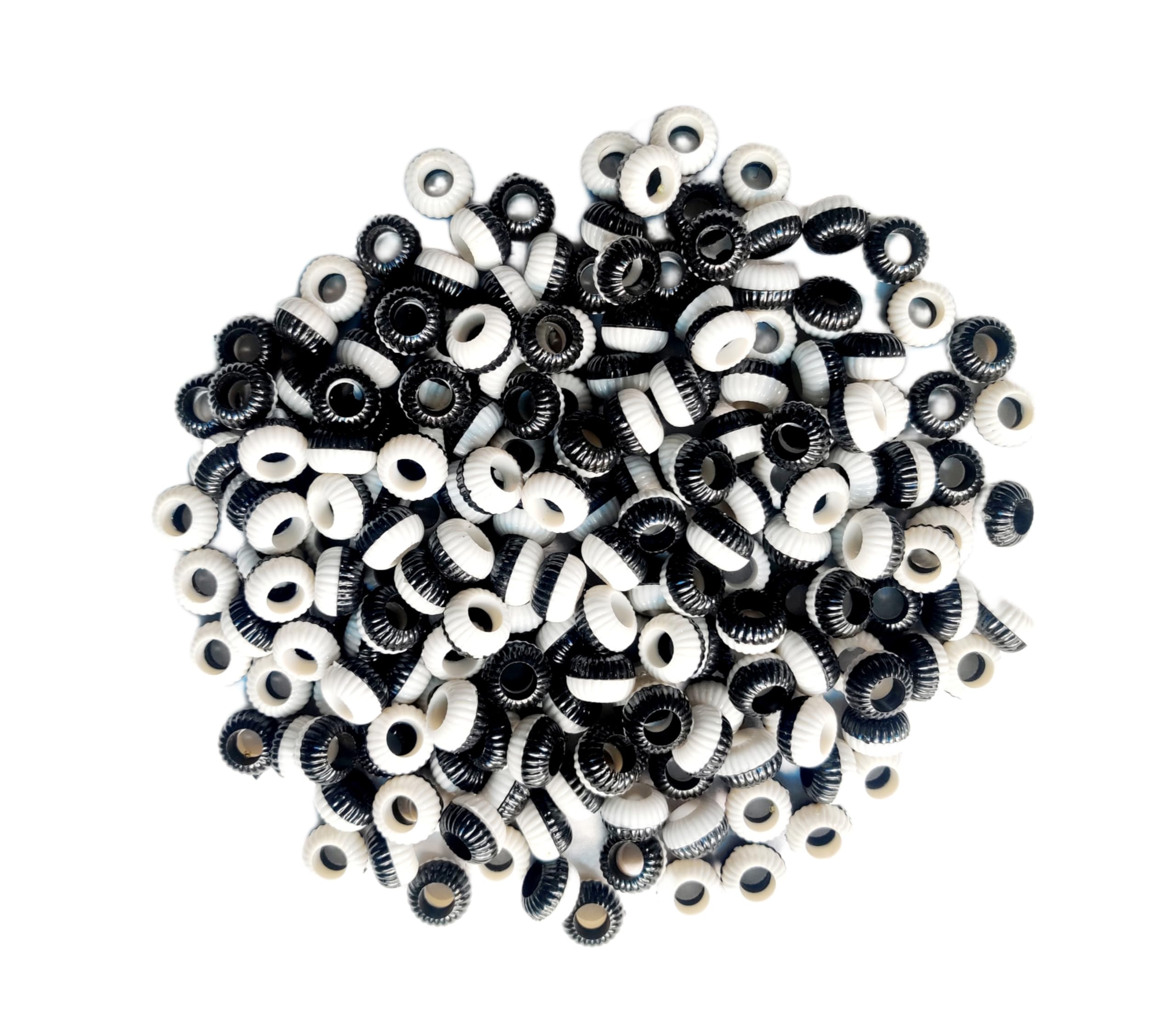 Foot Ring| Pigeon Sound Plastic Foot Ring| Bird Shoulder Guard | Black & White Colour | 100 Pcs-image-9