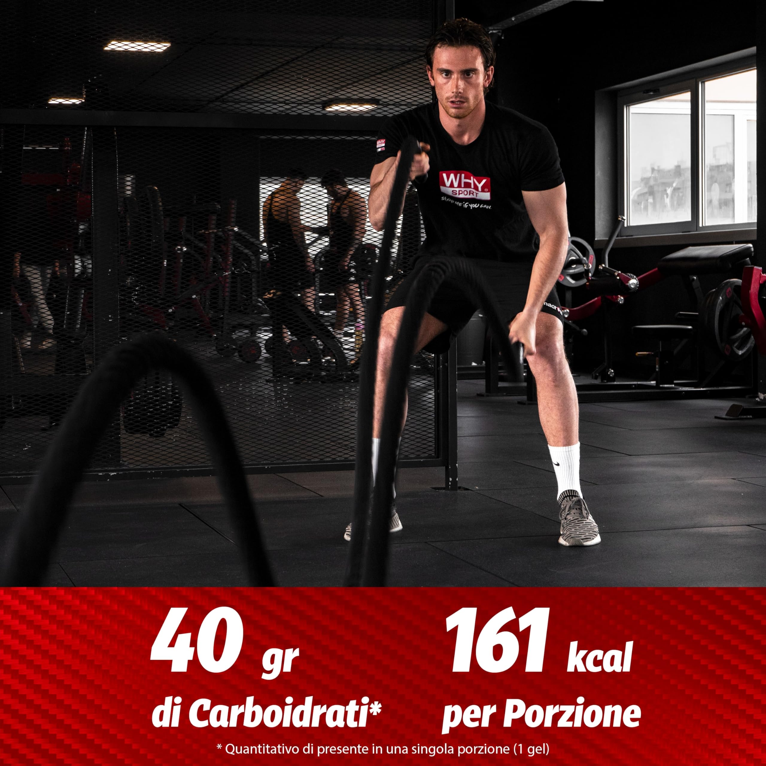 WHY SPORT - Carbo Fuel 1:0.8 - Gel Energetico Pre Workout - Maltodestrine Agenova e Carboidrati - Integratori Alimentari Senza Glutine - Gusto Neutro - Box da 24 pz - 60 ml