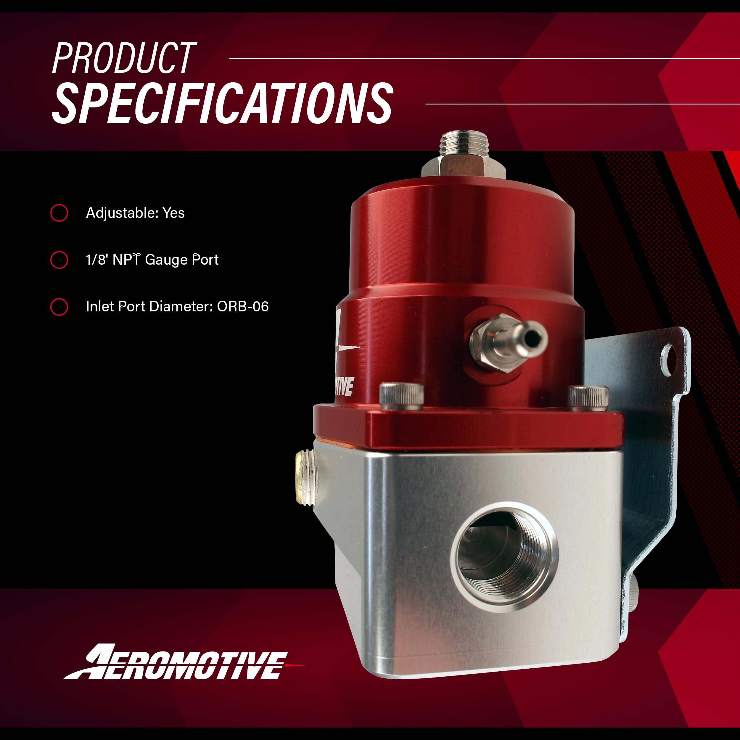 リッサ/A1000-2/A1000-4/A1000-5/A1000-6/ Aeromotive A1000 Bypass Regulators - Carbureted| McKenzie's