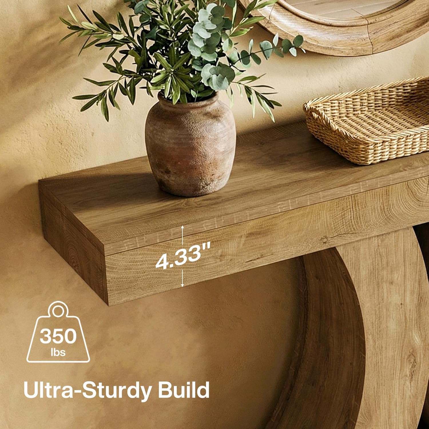 Tribesigns Farmhouse Console Table, Narrow Wooden Sofa Entryway Table Behind the Couch, 59" Modern Accent Furniture for Living Room, Hallway, Entrance, Foyer, Natural Brown