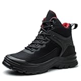 Asiman Steel Toe Boots for Men - Slip Resistant and Durable Safety Shoes Men's Indestructible Construction Work Boots with Composite Safety Toe