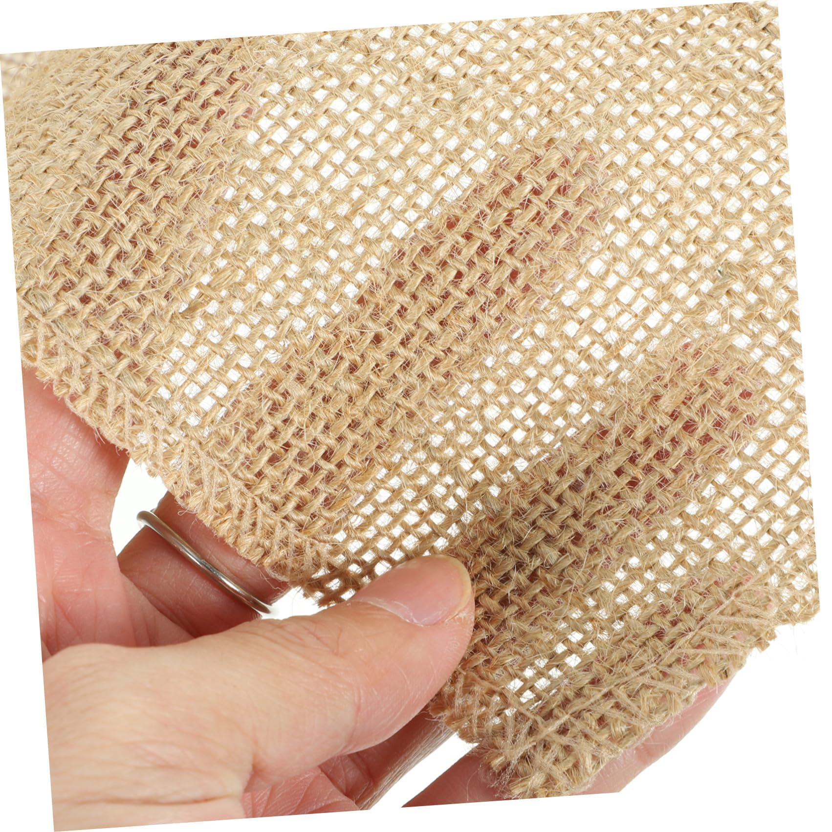 SOLUSTRE Rustikaler Leicht zu Lagern aus Jute Tischläufer 30cm X 10m Rolle Baumwolle und Leinen Nicht Verblassend für Hochzeits und Geburtstagsdeko