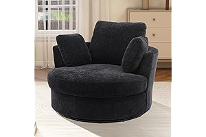 Oversized Swivel Chairs for Expansive Living Rooms