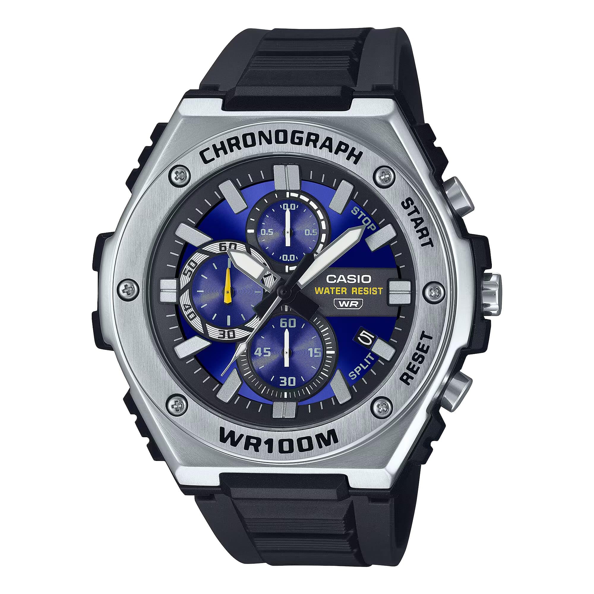 Casio Armbanduhr MWA-300H-2A/2AV, Analog Chronograph, Schwarz