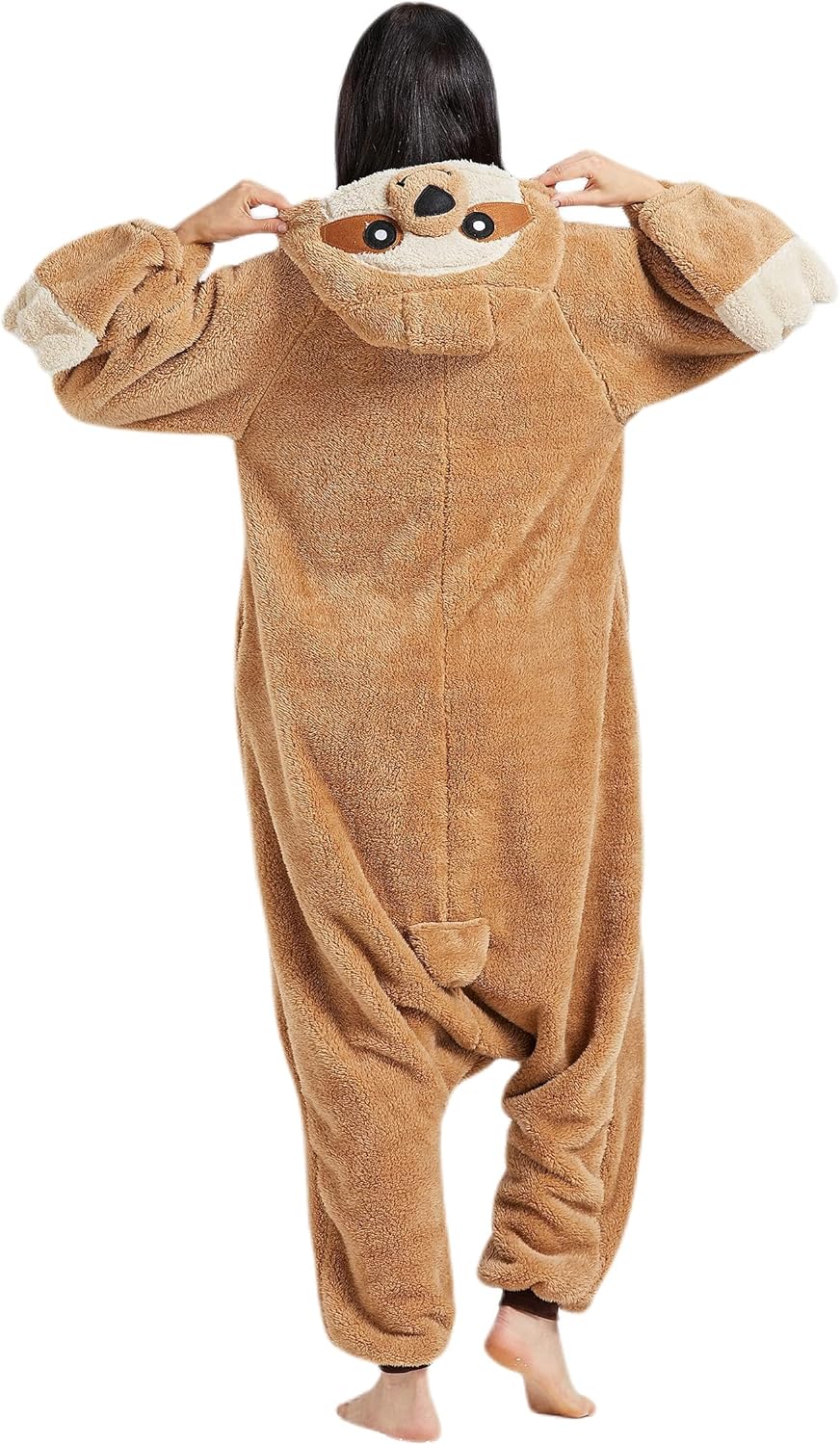 DarkCom Sloth Onesie Halloween Costume One Piece Unisex Adult Pajamas Women Men Sleepwear Christmas Pajamas - Image 7