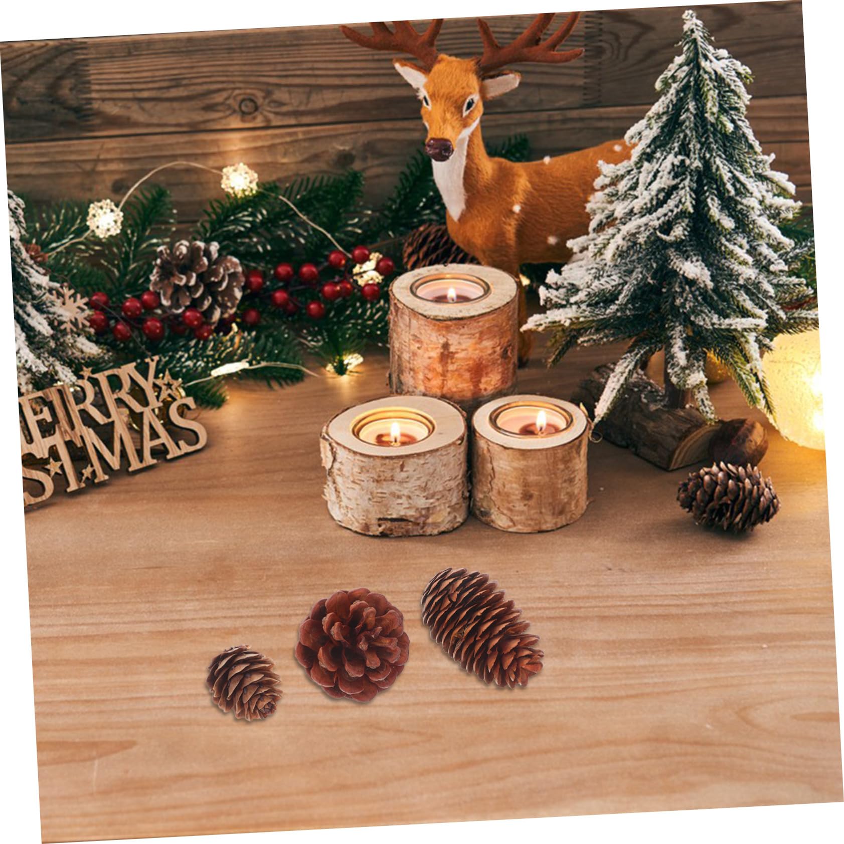 120 Piezas De Piñas Pequeñas Rústicas para Manualidades Mini Piñas Secas Accesorios Decorativos Relleno De Jarrón Café