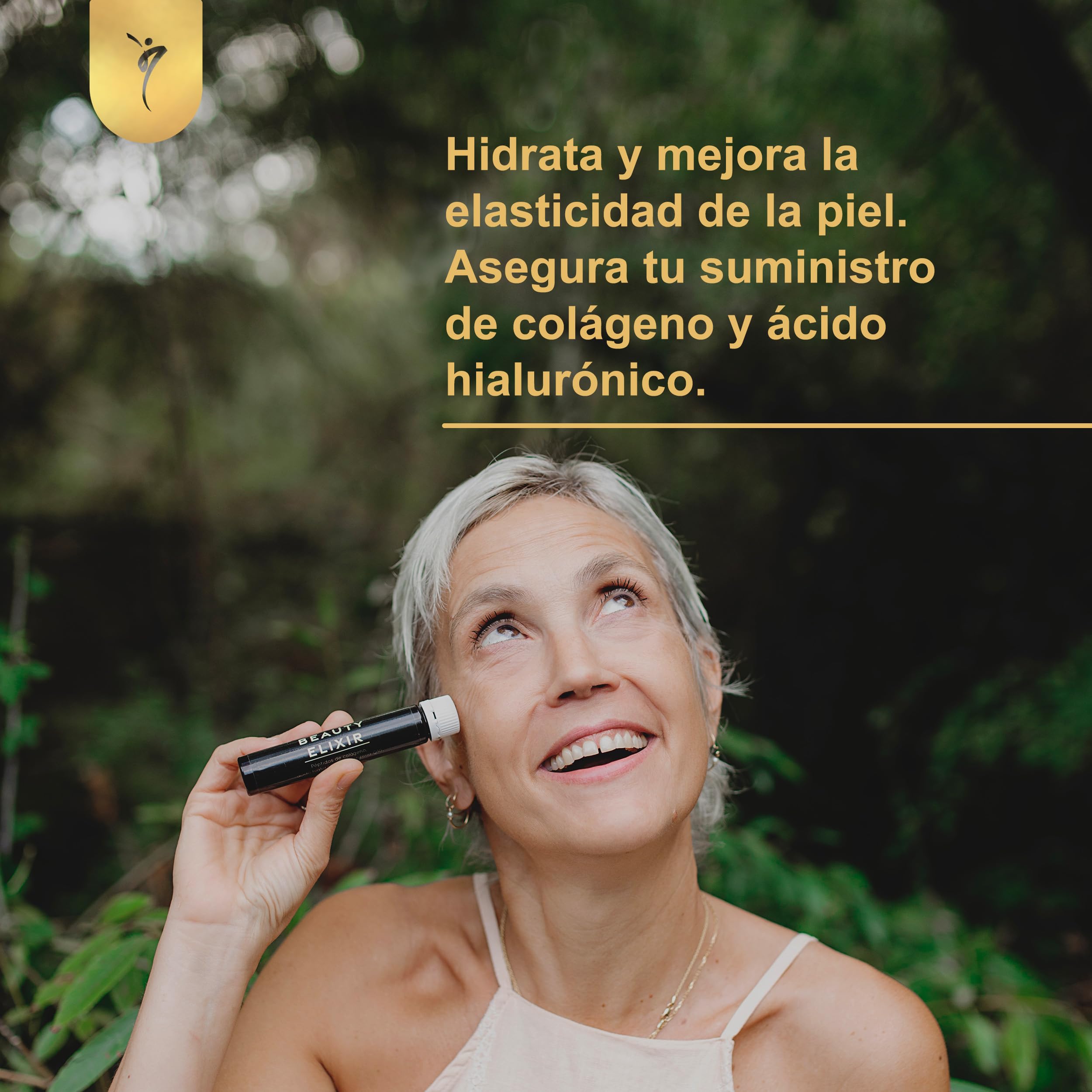 SanaExpert Collagen Beauty Elixir - Complemento para Cuidado de Piel, Cabello y Uñas - Colágeno, Ácido Hialurónico y Coenzima Q10-30 Ampollas - Fabricado en Alemania