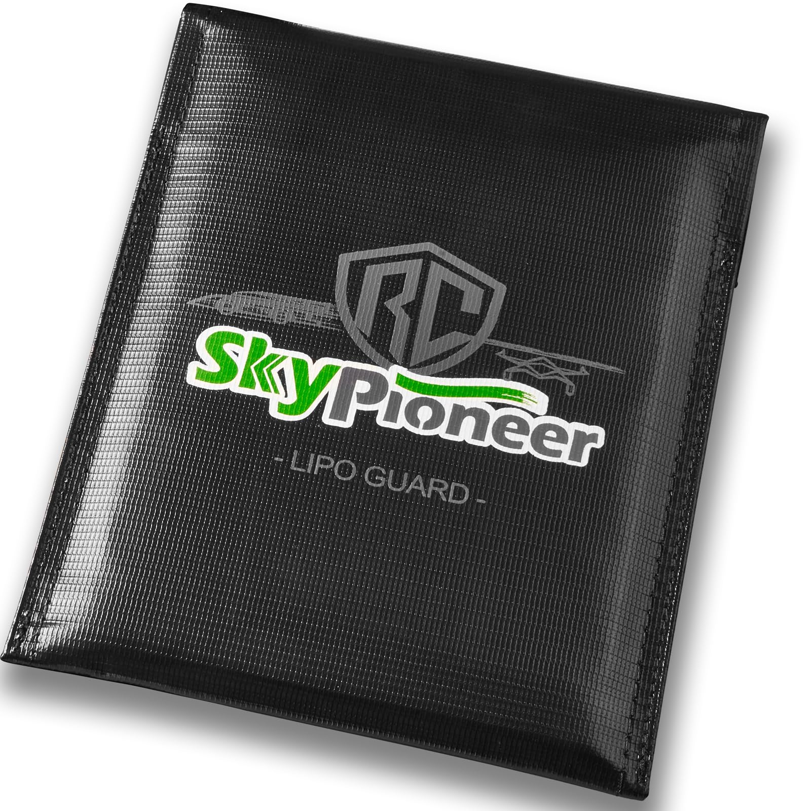 SkyPioneer RC Lipo Safe Bag,Fire Retardant Lipo Battery Bag,9''x11.8''Black,Fireproof Explosion-proof Sack for Charging and Storage