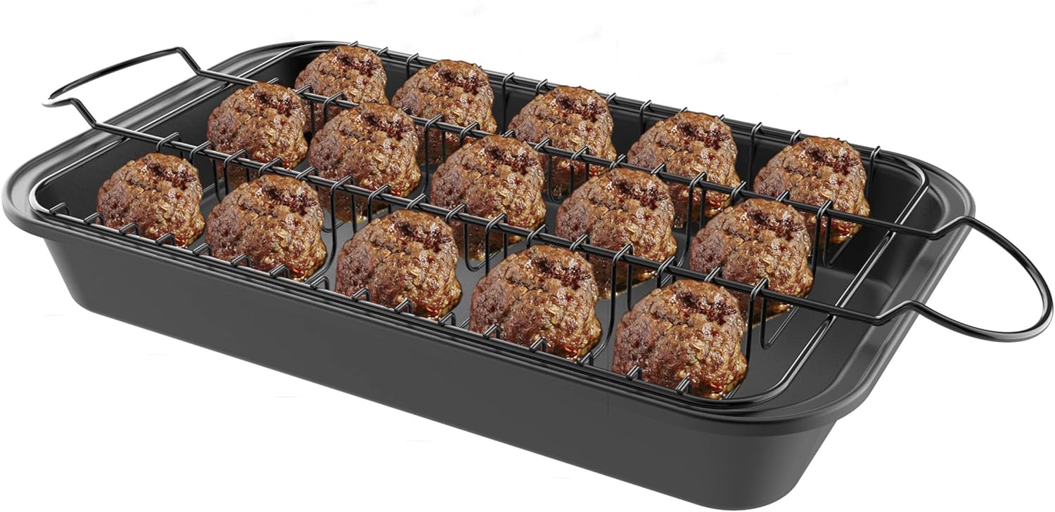 Classic Cuisine 82KIT1105 Meatball Pan2In1 Roaster with Removable