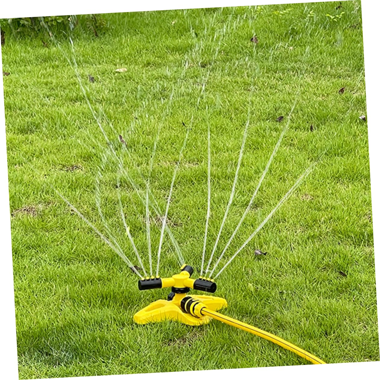 TOYANDONA 3 Pièces Arroseur Rotatif Automatique pour Gazon Jardin Irrigation Durable pour Entretien Pelouses Arrosage Plantes