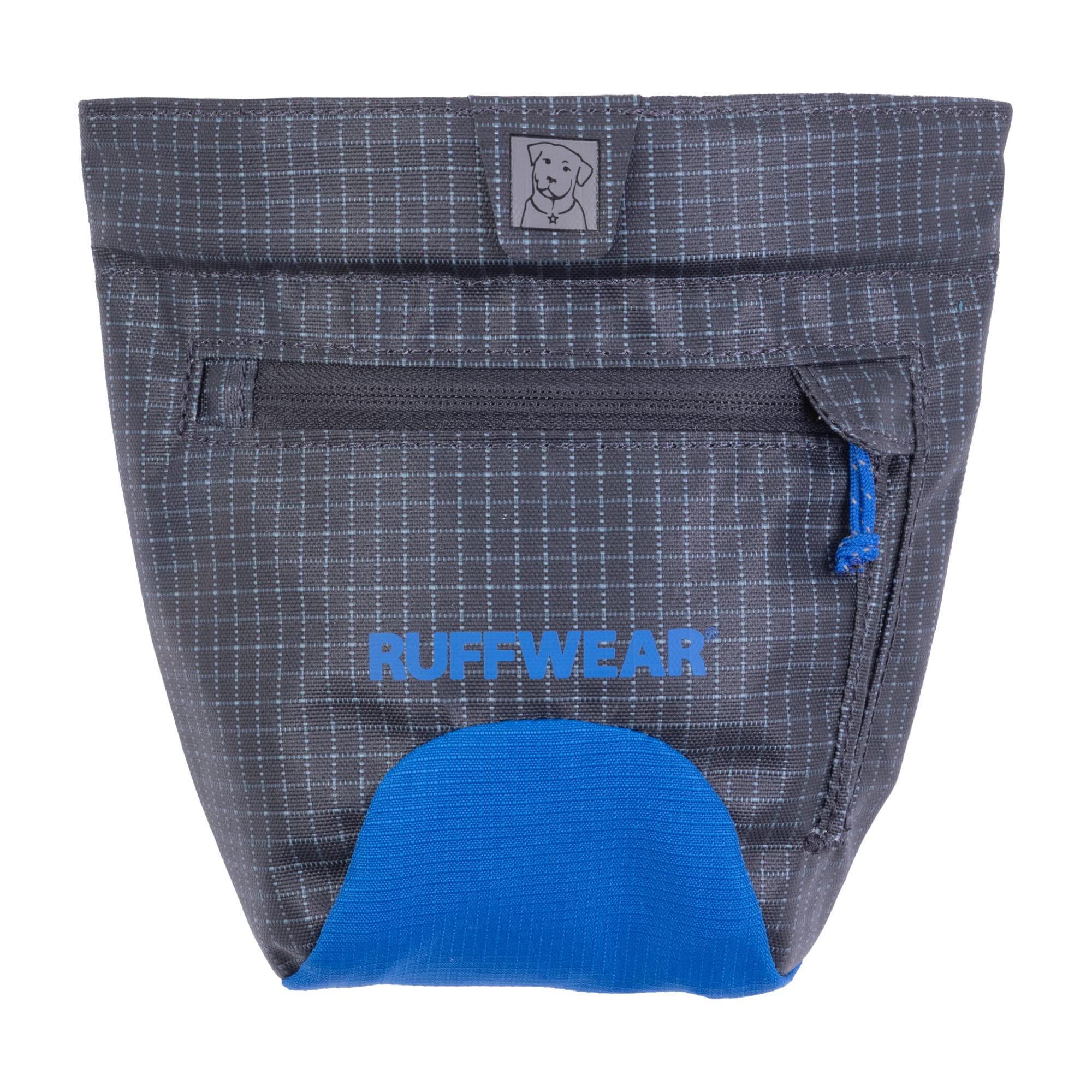 RUFFWEAR Treat Trader, Bolsa de golosinas para Perros con Clip de Cintura y cinturón Ajustable, Bolsa para Entrenamiento con Manos Libres, Forro Impermeable y Cierre magnético, Blue Pool