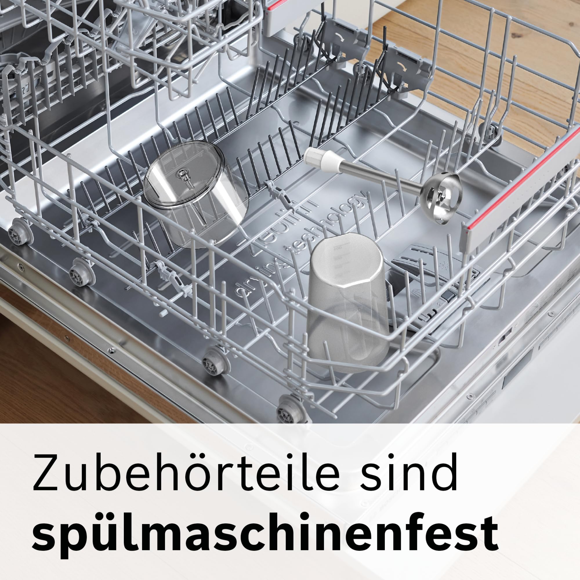 Bosch Stabmixer ErgoMixx 600 W Edelstahl-Mixfuß 12 Stufen plus Turbo weiß/grau MSM66120