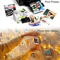 Vista 5 de PATIKIL Papel fotográfico de 5 x 7 pulgadas, 100 hojas de 7.05 oz/m² de alto brillo, papel fotográfico para impresora fotográfica, papel