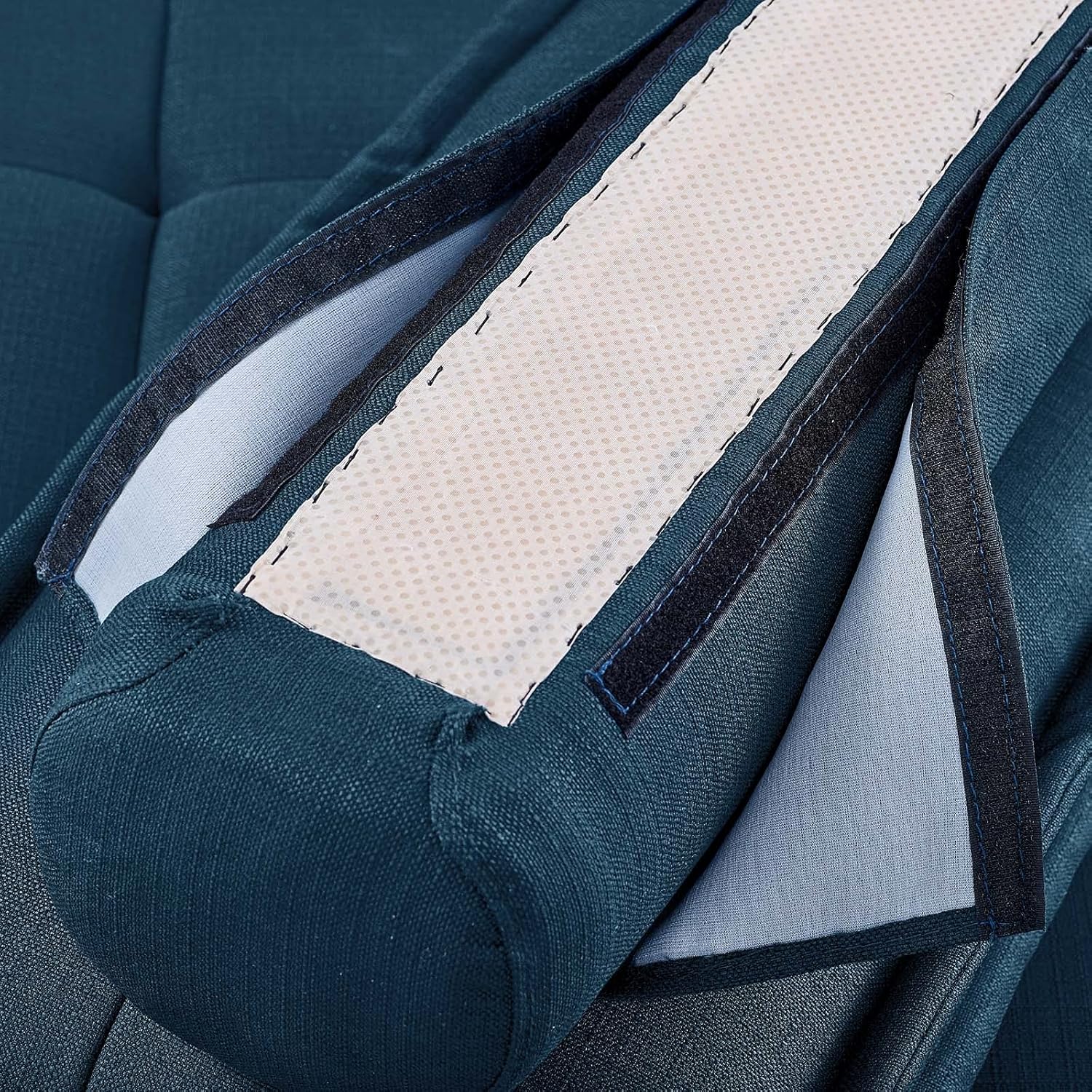 Modway Saunter Tufted Fabric Armless Chair, Azure