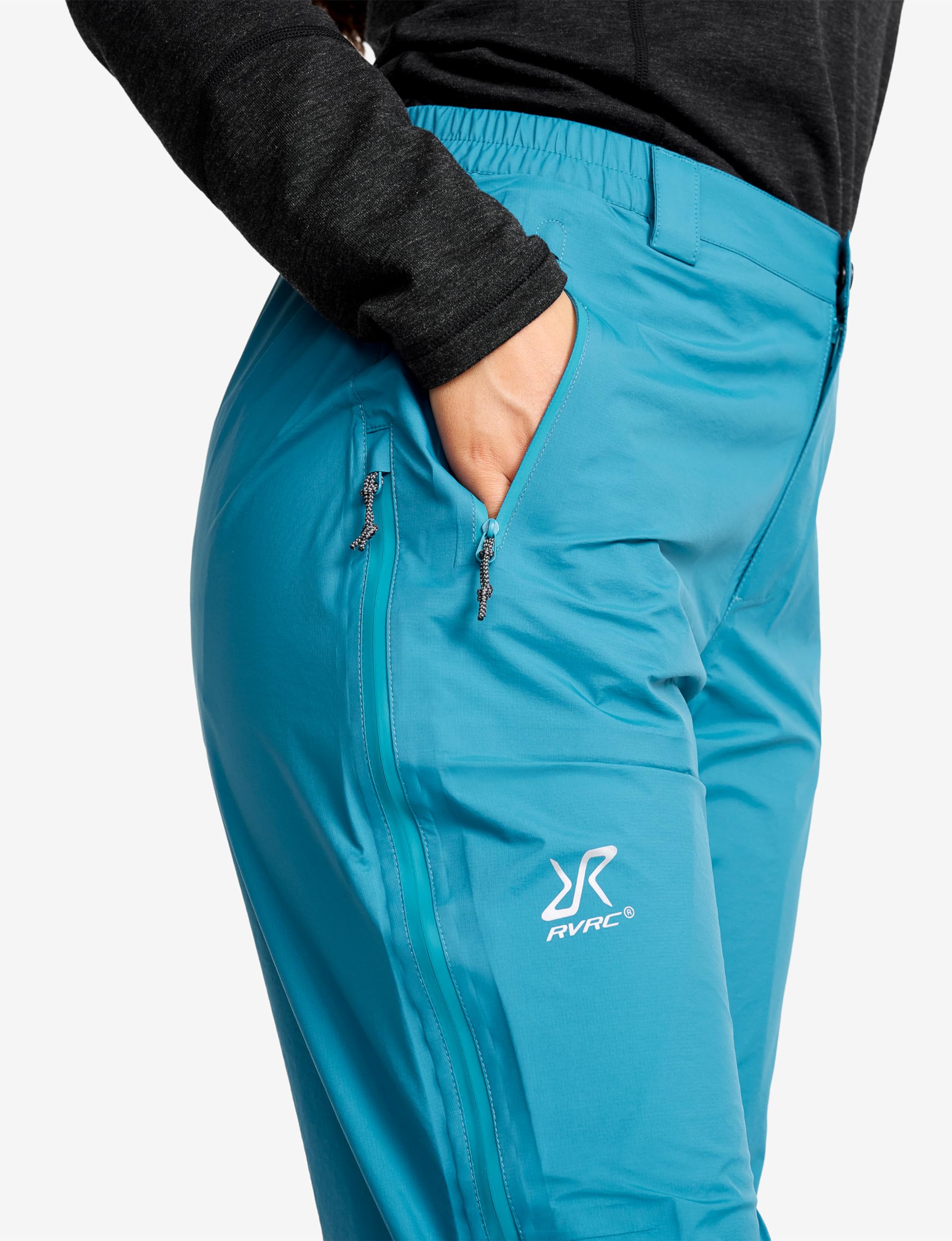 RevolutionRace Arcade 3L Lightweight Pants da Donna, Pantaloni Impermeabili, Pantaloni Antivento Ripiegabili per Escursioni e attività all'Aria Aperta