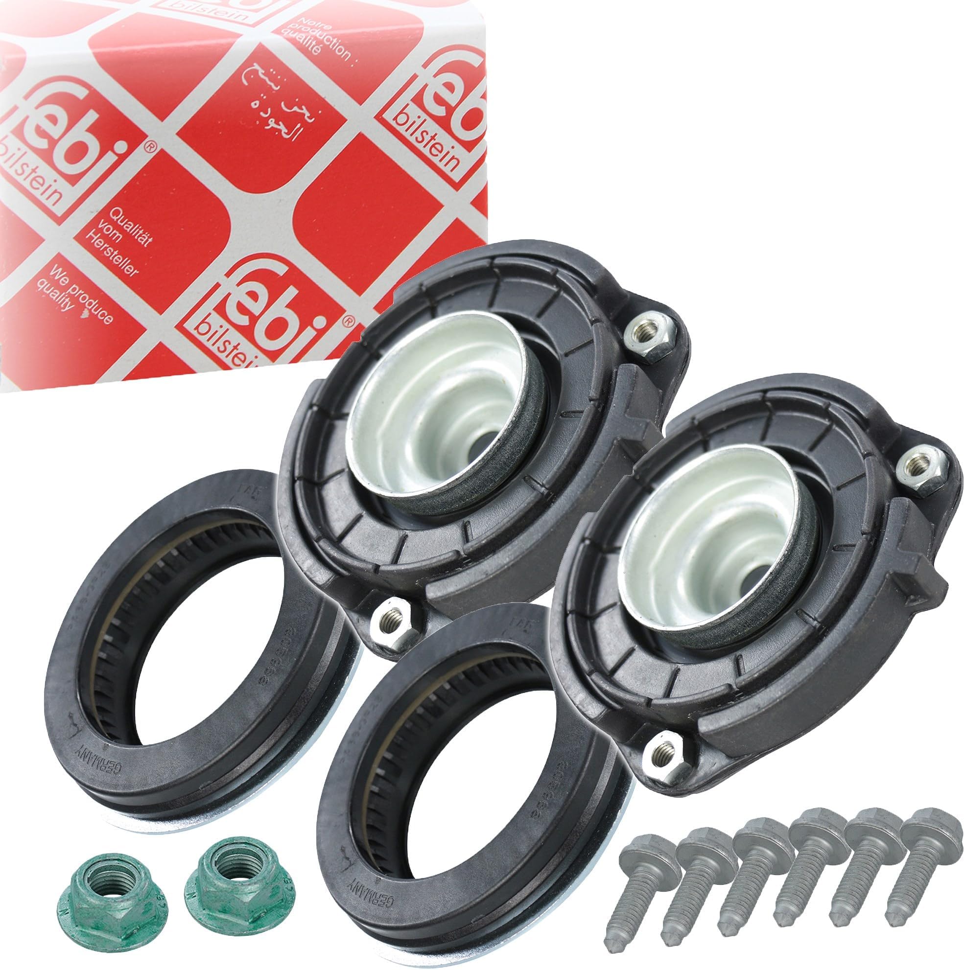 febi bilstein 37897 Strut Top Mounting Kit with ball bearing, screws and nuts, pack of one