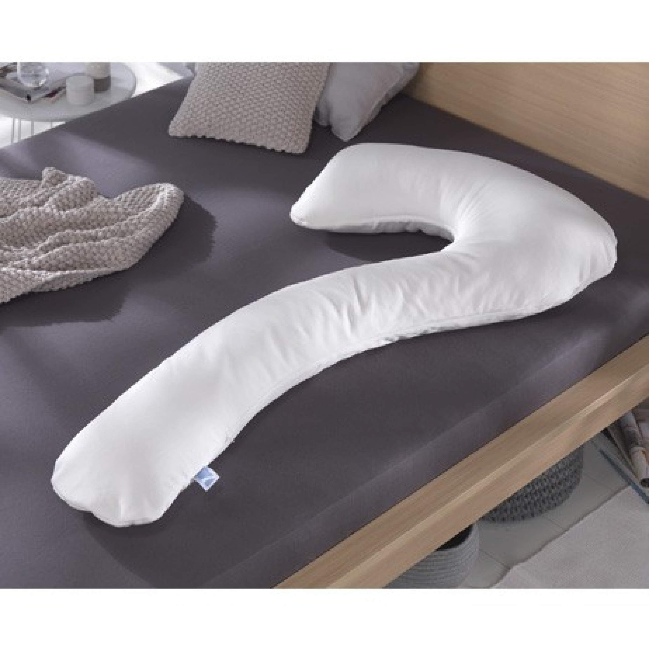 Rosa Seitenschläferkissen Bezug - 30x90 Cm & Leinen | Body Pillow Hülle Für Schwangere