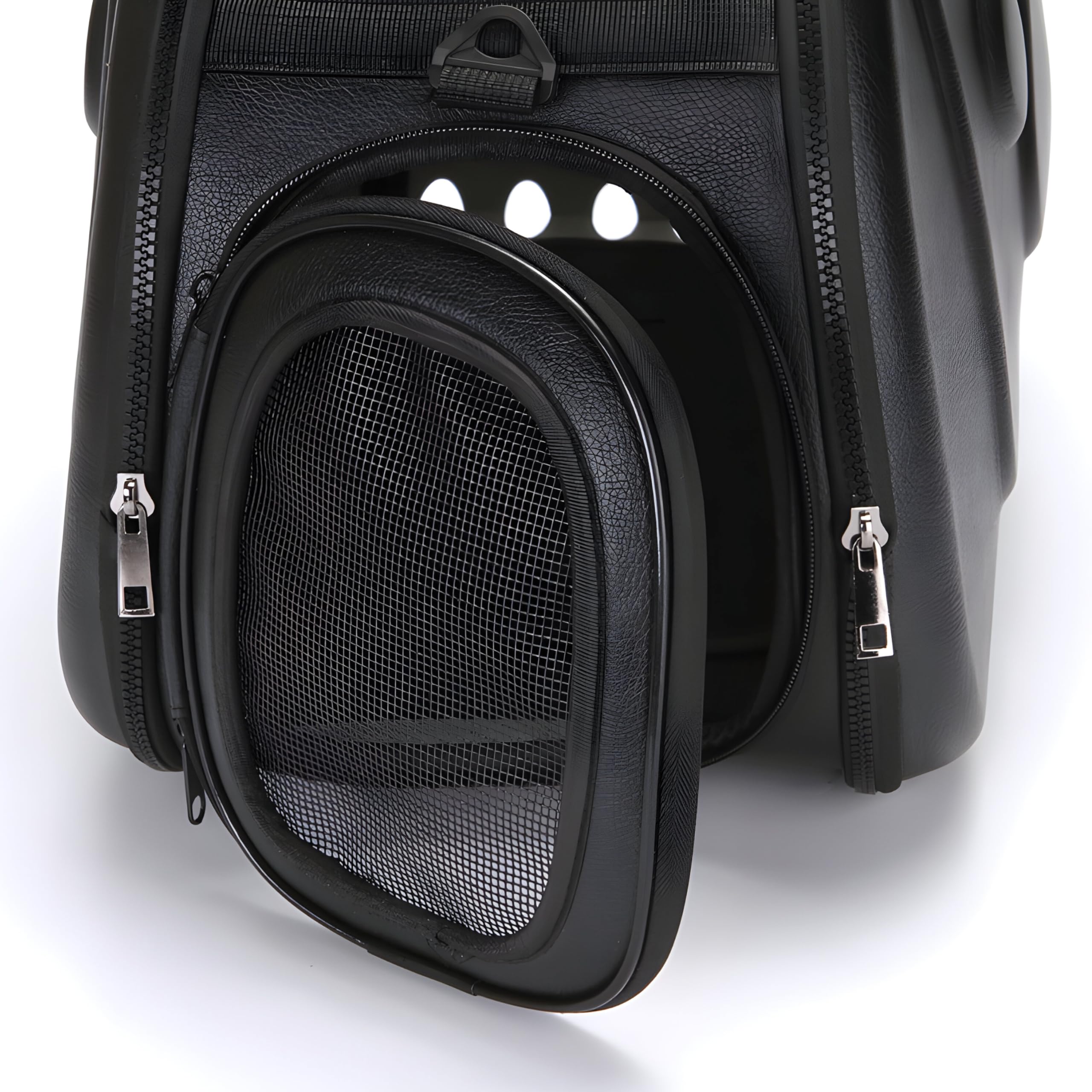Retoo Sac de Transport, Cage de Transport pour Chat et Chien 43 x 32 x 27 cm - Sac de Transport Pliable pour Petits Chiens - Cage de Transport pour Chatons, Chiots et Lapins - Noir
