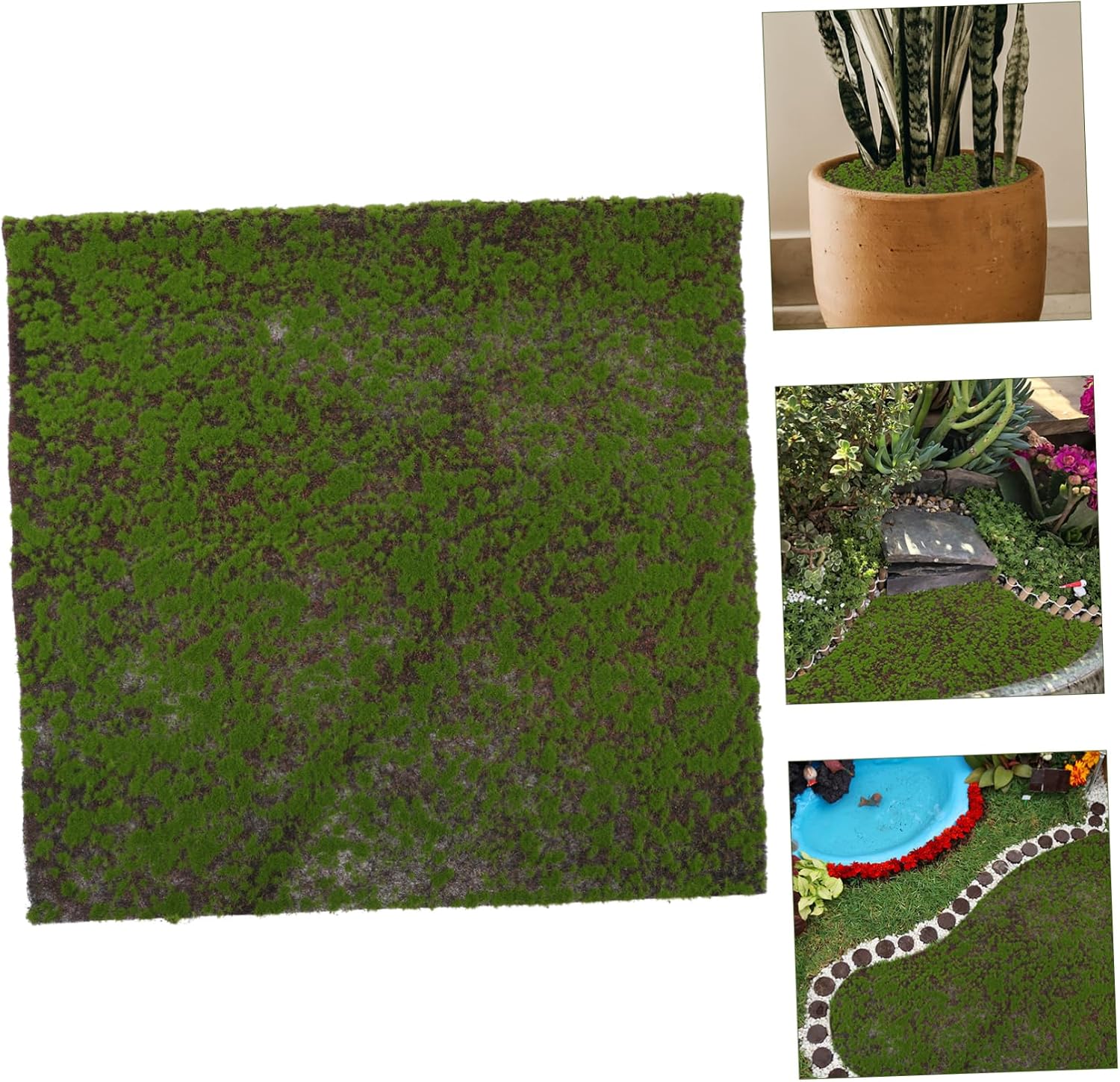 Artificial Moss Fake Lawn Durable Faux Turf for Micro Landscape Decoration Mini Garden Accessory for DIY Gardening and Floral Arrangements