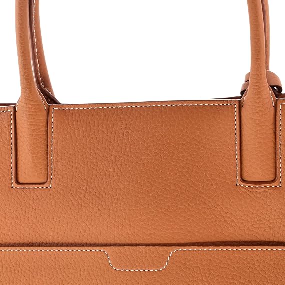 Pre-Loved Frances Tote Leather Medium, Brown