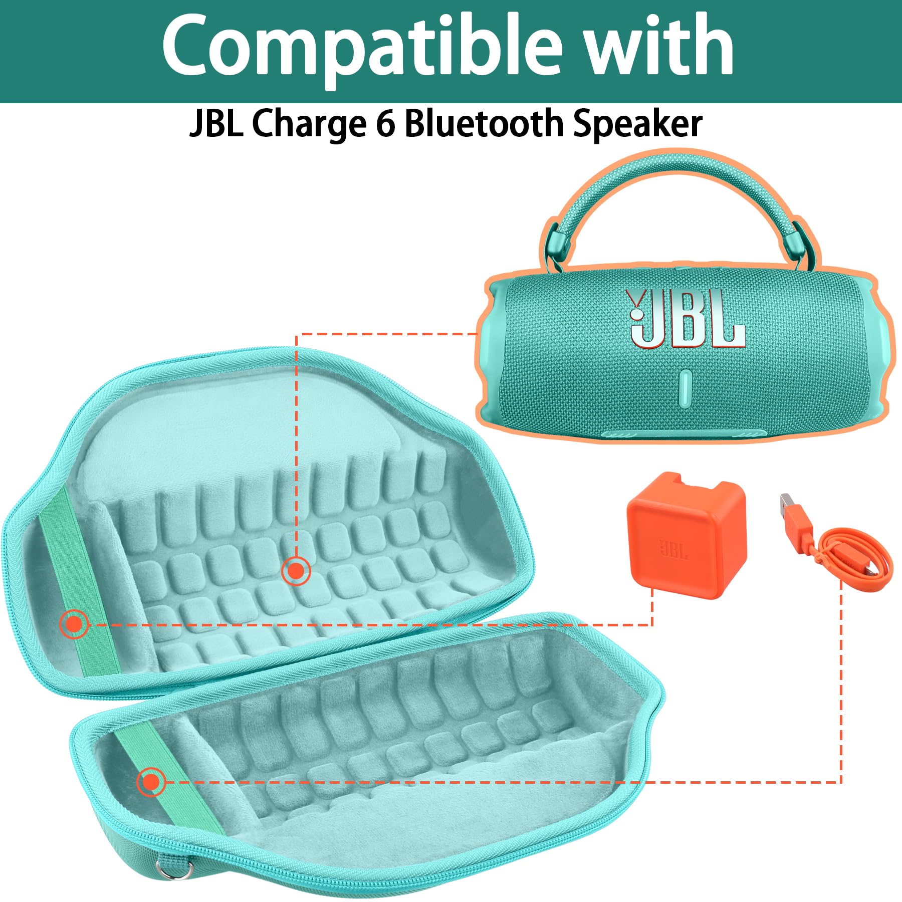Amazon | （ケースのみ）JBL Charge 6 Bluetoothスピーカー ポータブル