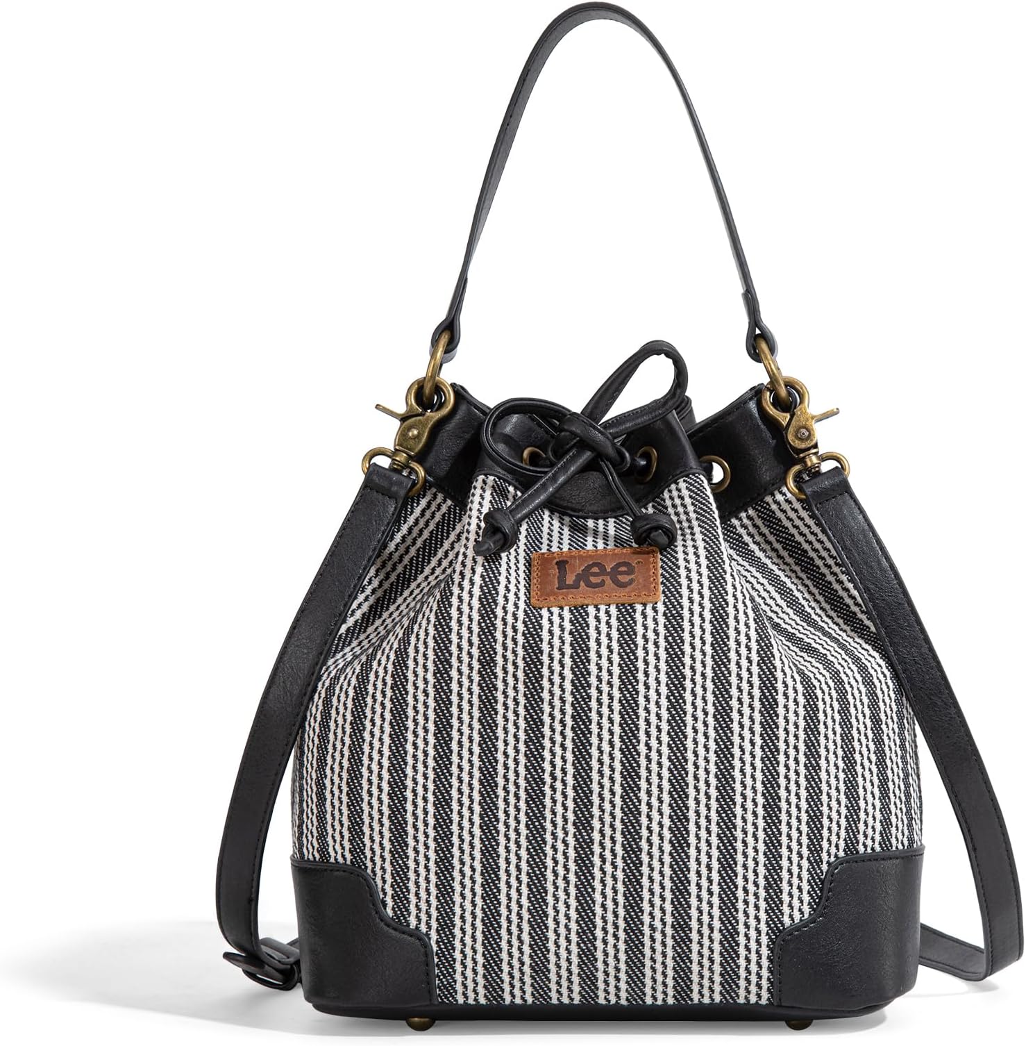 Montana West X Lee Bucket Bag for Women Drawstring Hobo Crossbody Bag with Detachable Straps