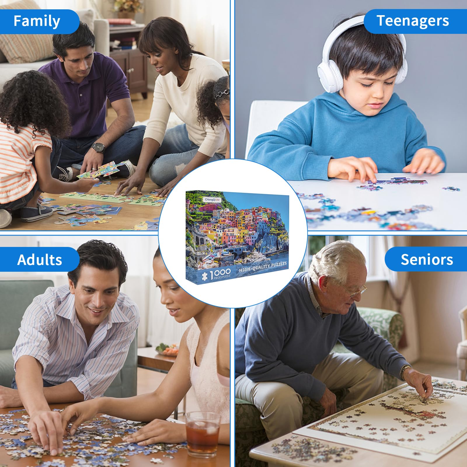 Amazon.com: Jigsaw Puzzles 1000 Pieces for Adults Cinque Terre