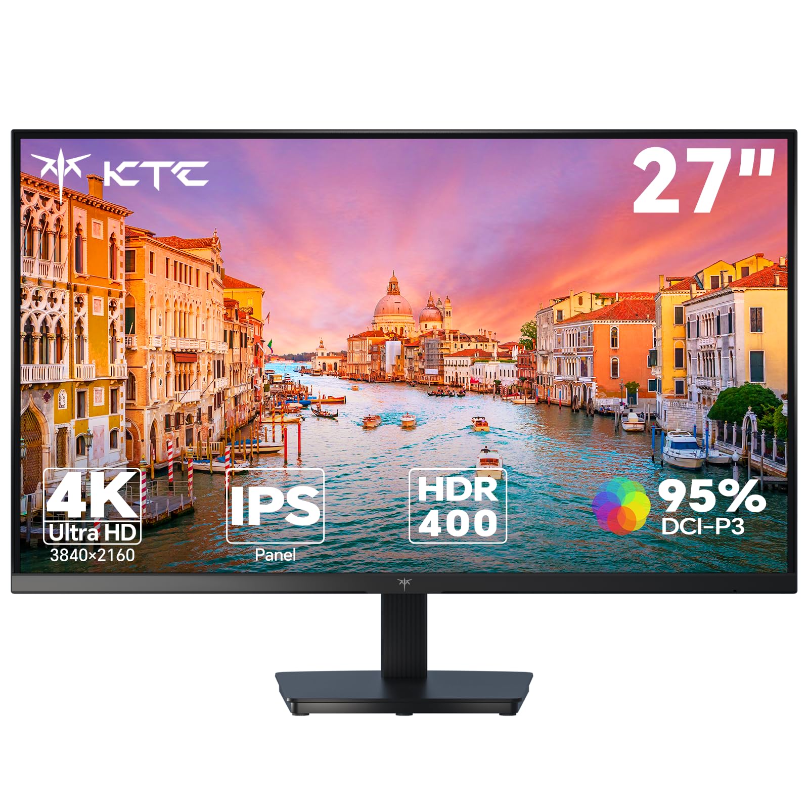 KTC 27 Inch Monitor 1440P, QHD 2K@100Hz IPS PC Monitor, Ultra Thin Bazels, Anti-Blue Light, HDR10, 116% sRGB, 95% DCI-P3, 300 Nits, 5ms MPRT, VESA 100x100, Adaptive Sync for Working and Gaming — view 16