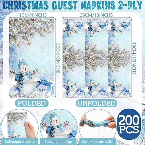 Miniatura 105 de Seajan 200 servilletas de papel de cuervo y gato, toallas de mano desechables para baño, toallas desechables para invitados de primavera y verano