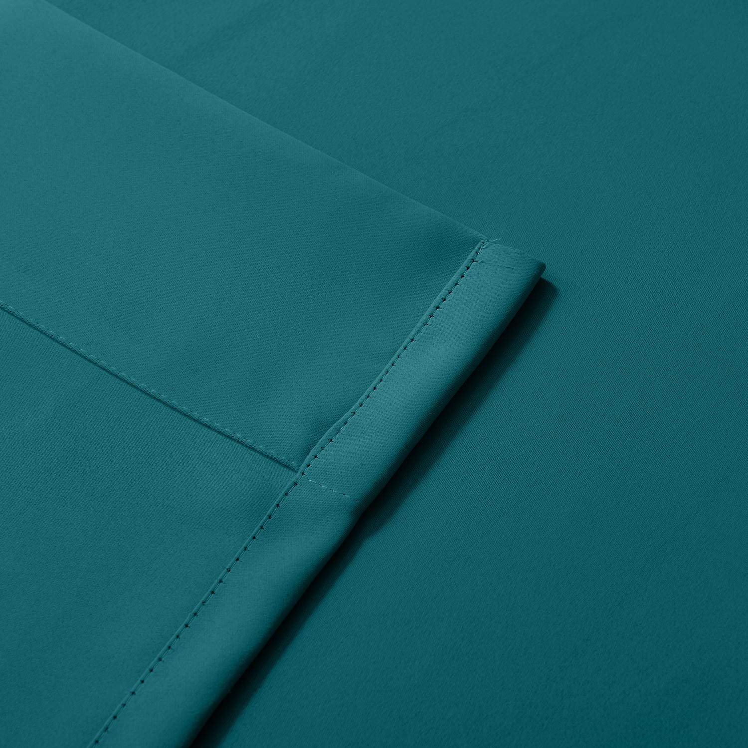 Pannello oscurante isolante termico ignifugo, 254 x 213,4 cm (larghezza x lunghezza), design con occhielli, blu sassonia, ideale per casa, ufficio, hotel, scuola e cinema