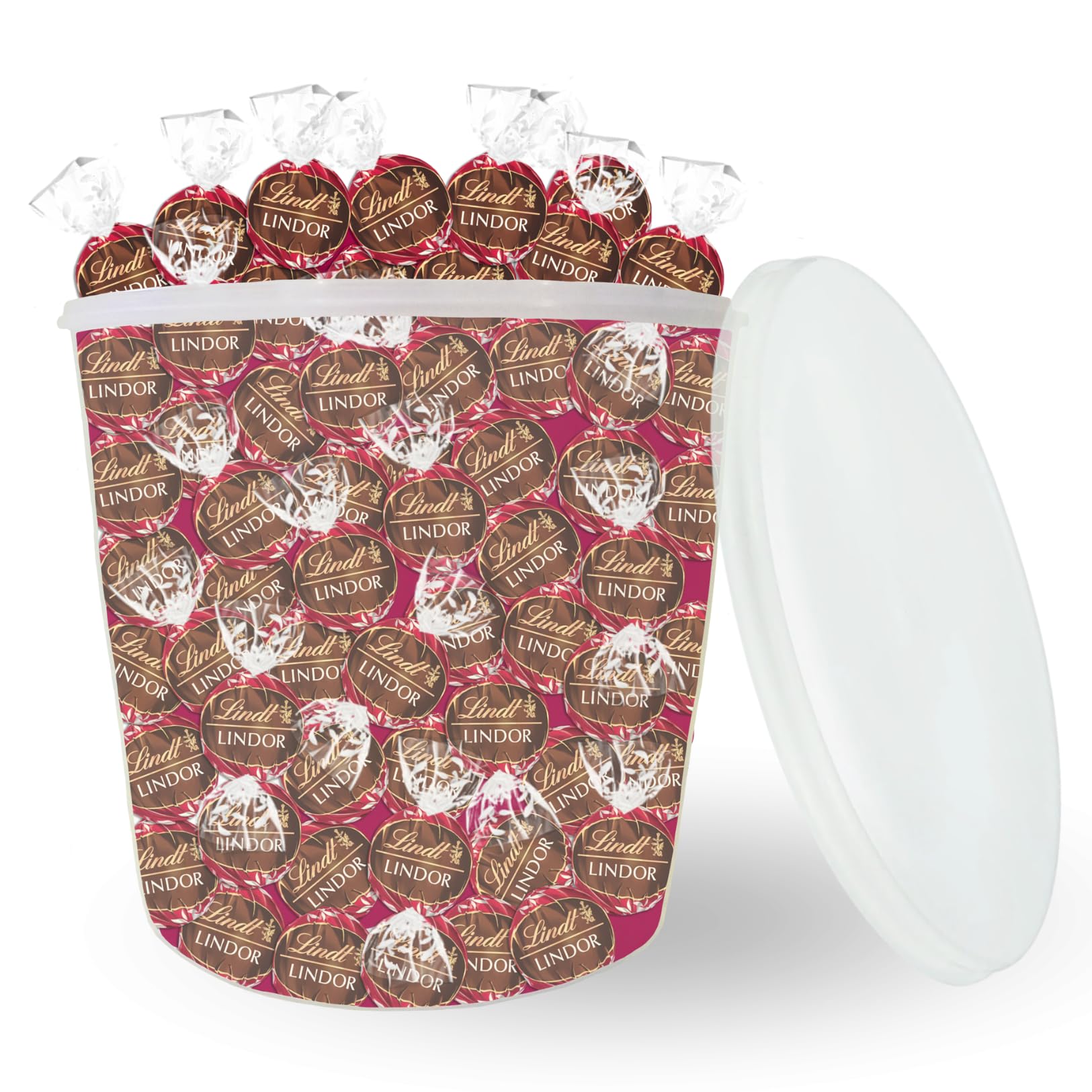 LINDT - 100 bouchées LINDOR Double Chocolat - Boîte 1,25 kg | Chocolats à Offrir ou à Partager pour un Anniversaire, une Fête, un Evènement - Grand Format, Candy Bar, Mariage, Baptême