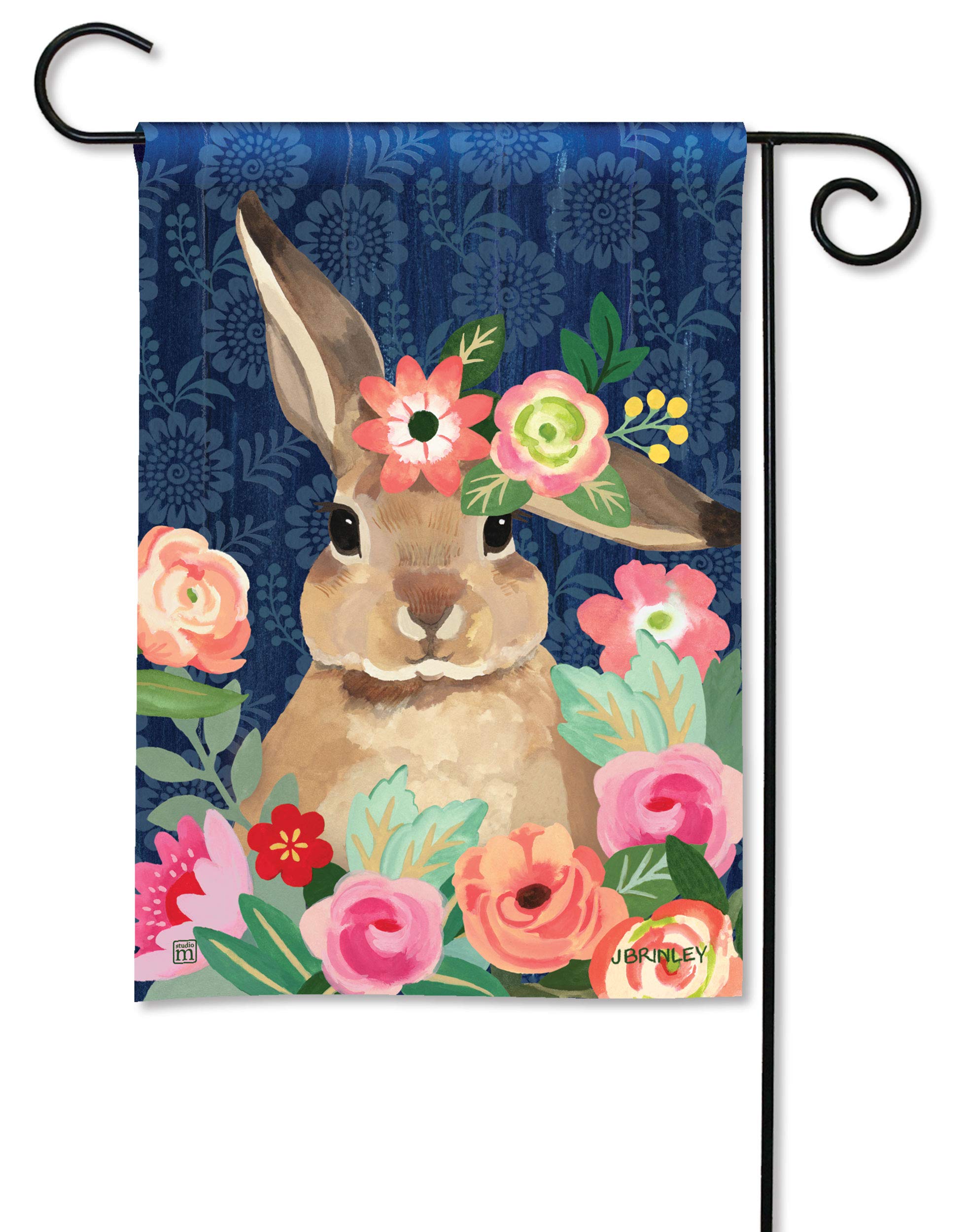 BreezeArtStudio M Bunny Bliss Decorative Garden Flag – Premium Quality, 12.5 x 18 Inches