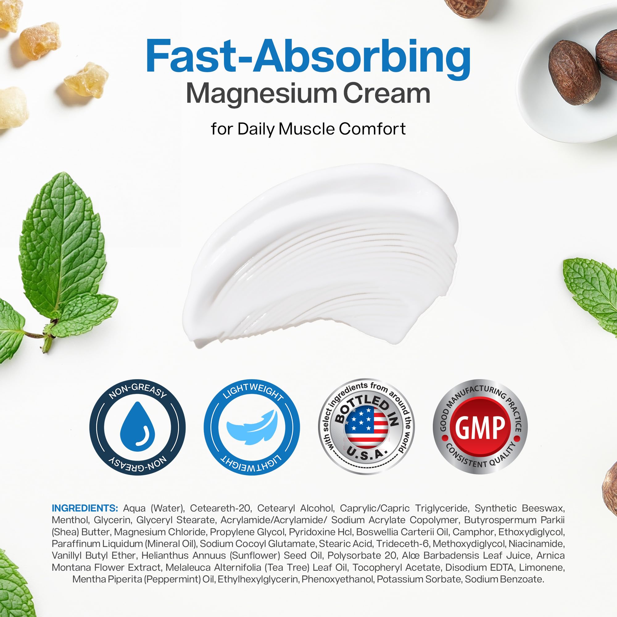 Peak Health Research Magnesium Freeze Topical Magnesium Cream, 4 oz — Amazon image 2