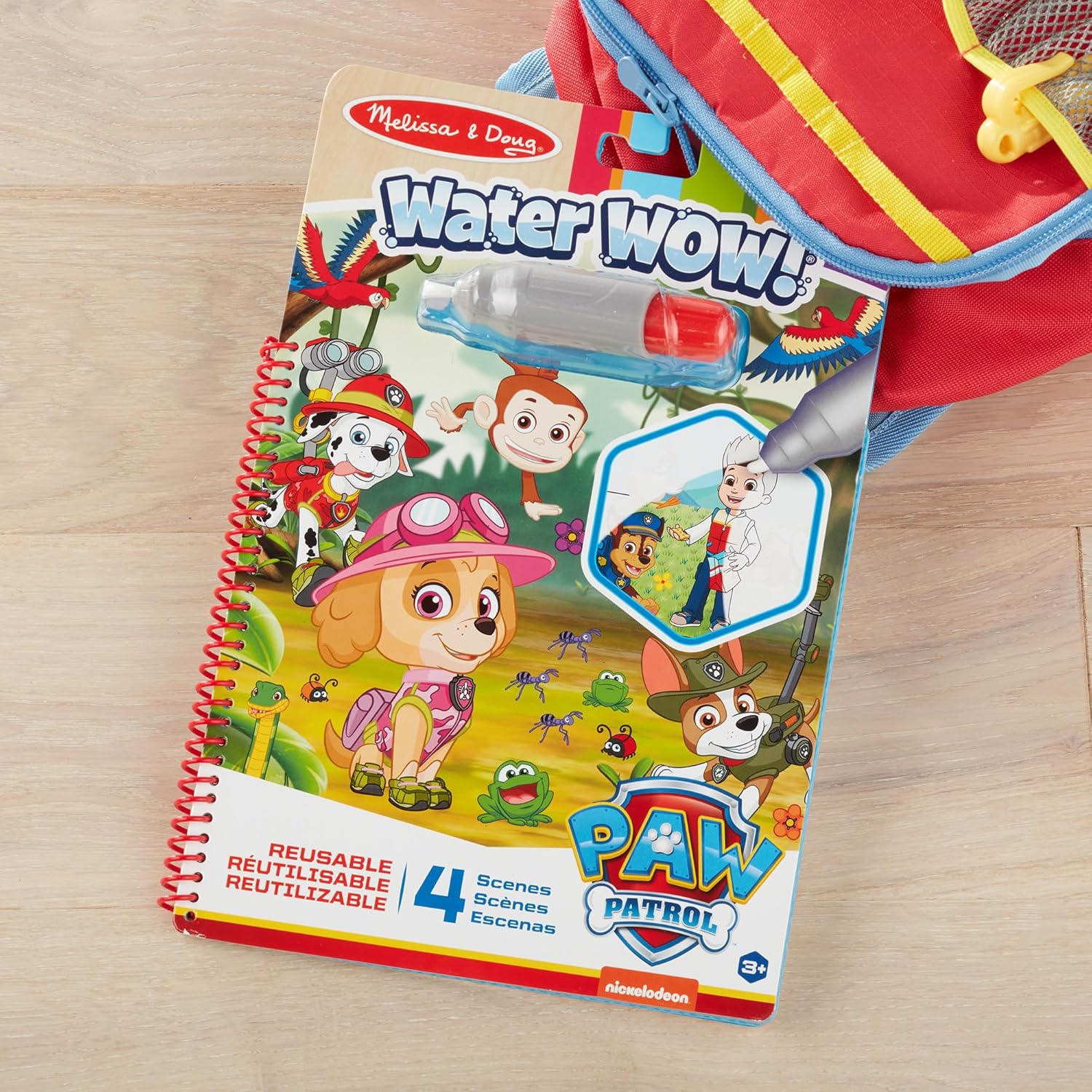 Melissa & Doug PAW Patrol Water Wow! Skye Water Reveal Travel Book Activity Pad | 3  | Gift for Boy or Girl