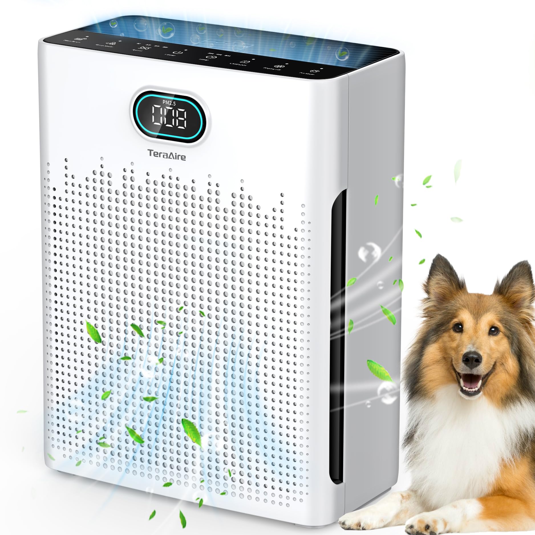 Air Purifiers for Home PM 2 5 Air Quality Monitor Cover Up to 2200 Ft with Pet mode