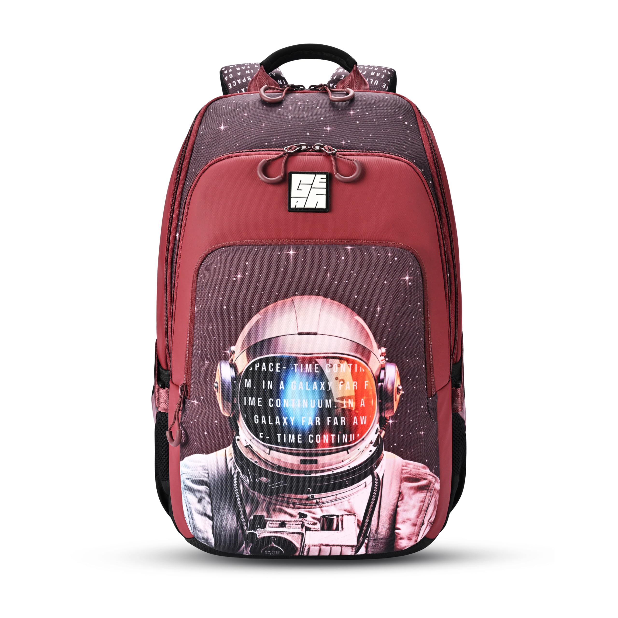 gear Cosmonaut Backpack 19"/38L Large Water Resistant School Bag/Casual Backpack/Daypack/Kids Bag for Boys/Girls (Maroon-White)-picture-17