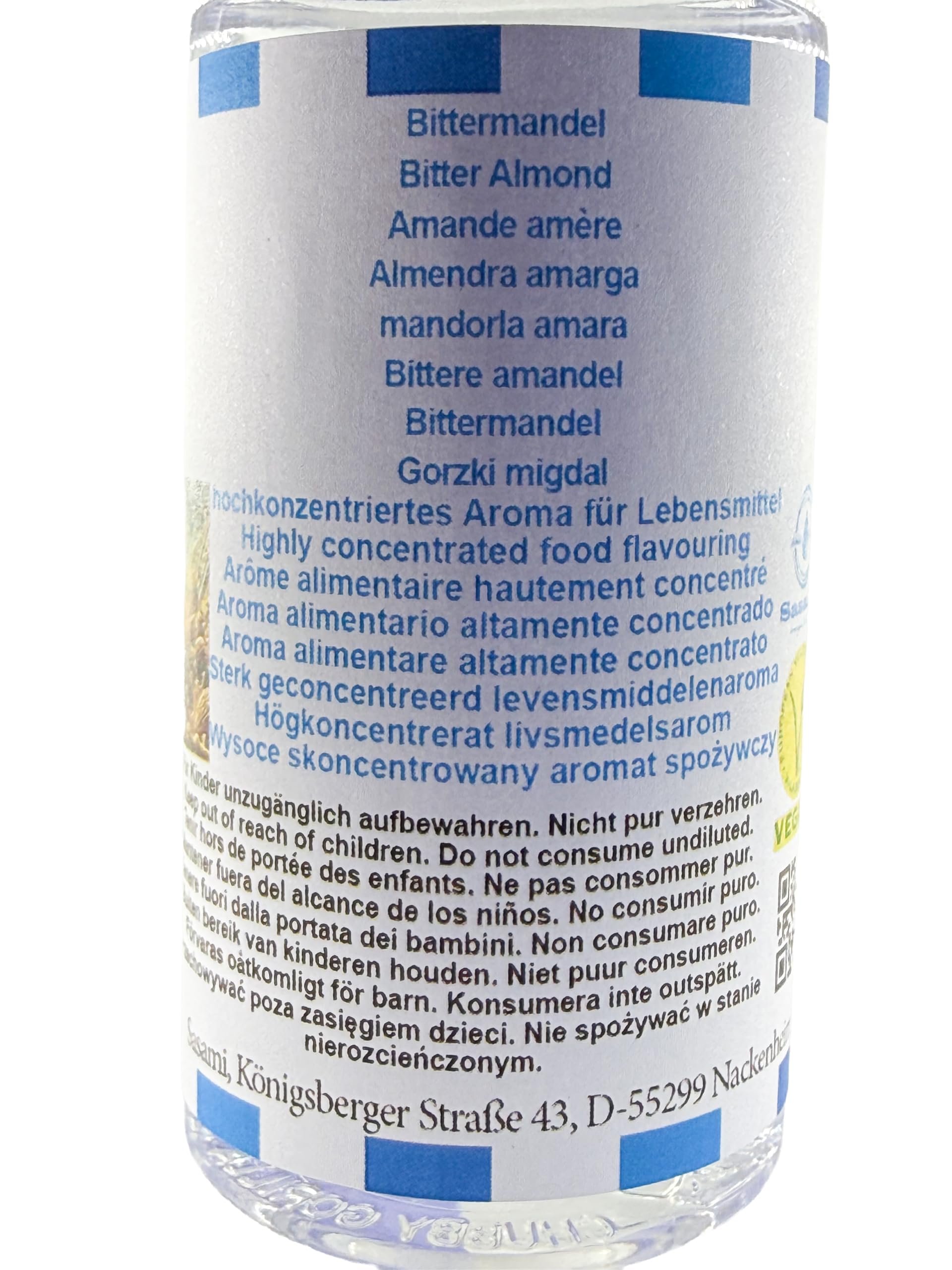 Gorzki migdał aromat koncentrat – Wegański – Sasami – 100ml