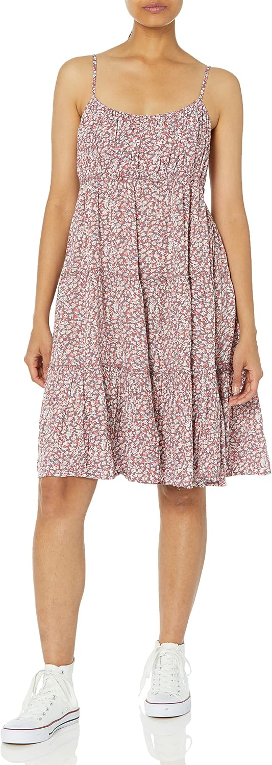 Lucky Brand Women's Tiered Floral Mini Dress