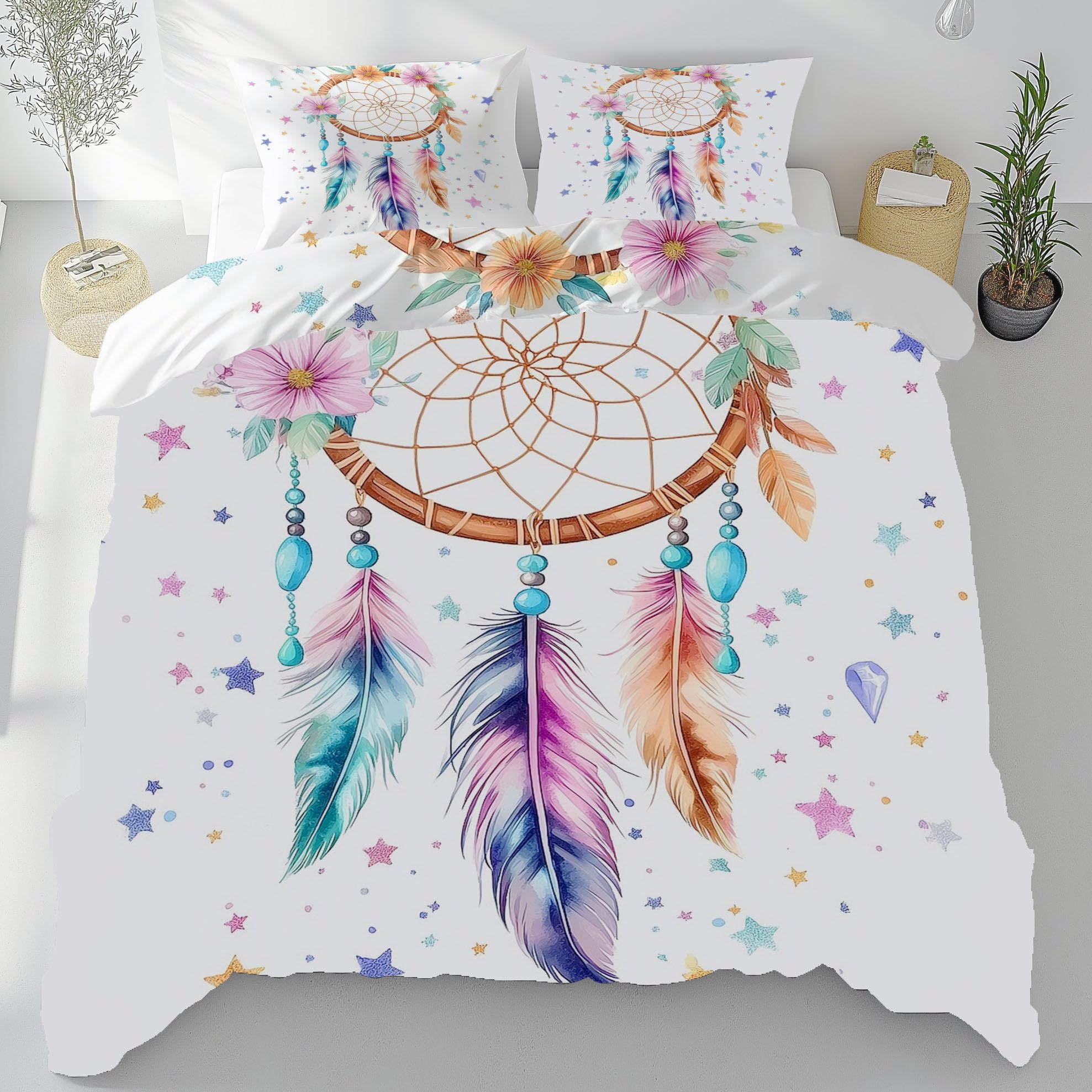 Fille Room Decor Parure Lit Étoiles pour une Chambre Cosy et Zen