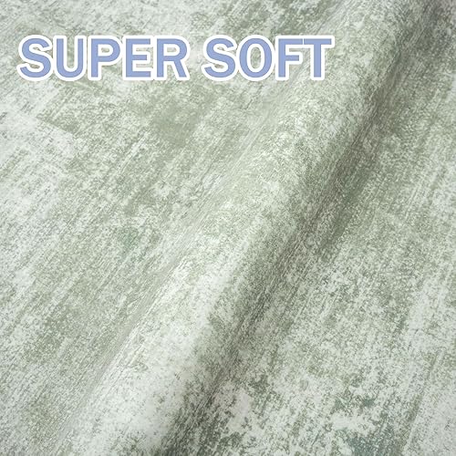 Miniatura 180 de IOHOUZE Alfombra pequeña abstracta de 2 x 3 pies, alfombra de entrada lavable para entrada interior, alfombras con respaldo de goma, alfombra gris