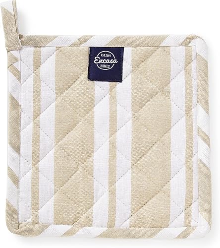 Miniatura 2 de Encasa Homes - Guantes largos para horno y microondas (juego de 2 piezas) para cocina, silicio plateado resistente al calor, gruesos y seguros,